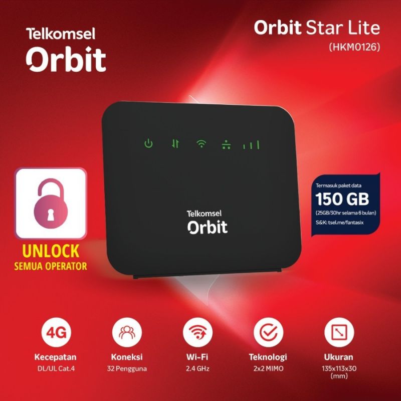 Modem Wifi Home Router G Telkomsel Orbit Star Lite Unlock Free Kuota