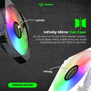 Fan Case RGB Mirror Nemesis AUSTER