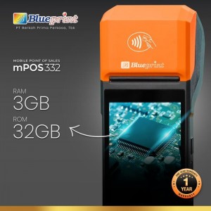 Blueprint MPOS 332 Mobile POS Printer Thermal Kasir Android NFC