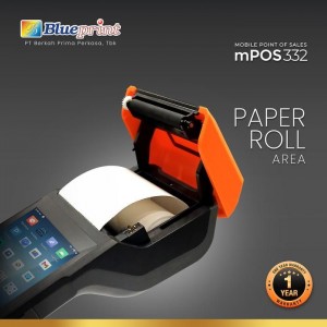 Blueprint MPOS 332 Mobile POS Printer Thermal Kasir Android NFC