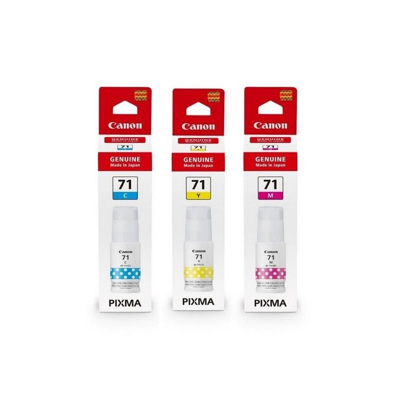 CANON TINTA GI 71 CYAN MAGENTA YELLOW CANON TINTA GI 71 CYAN MAGENTA YELLOW