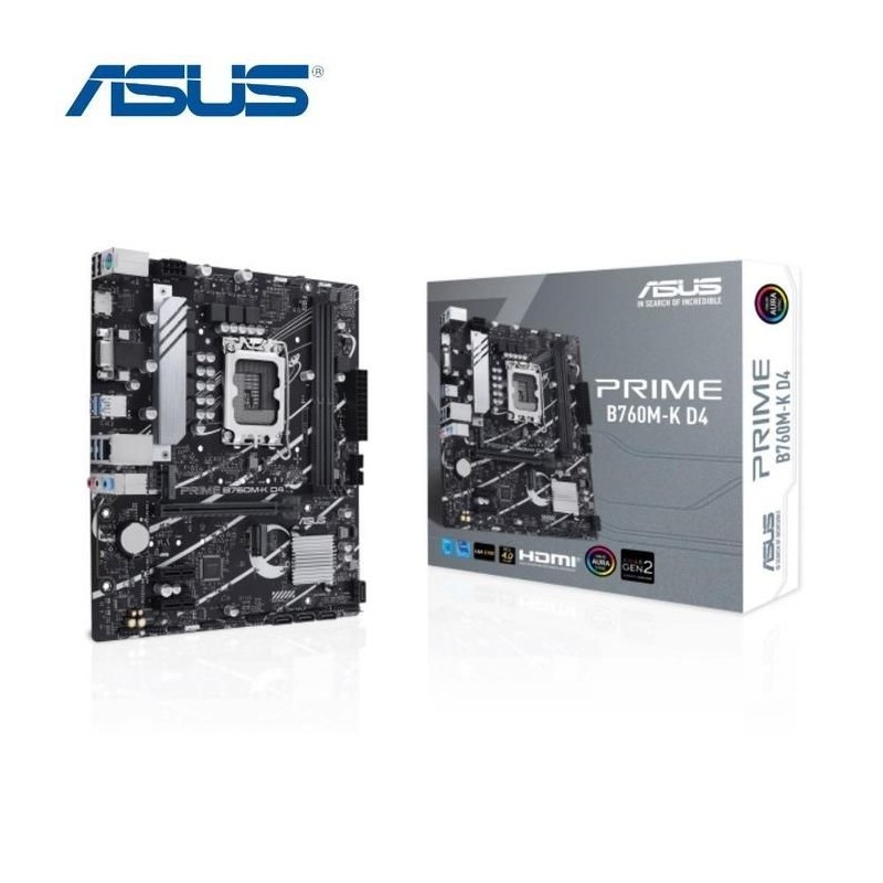 ASUS PRIME B760M-K D4 (Intel LGA 1700, Gen12. Gen13) ASUS PRIME B760M-K D4 (Intel LGA 1700, Gen12. Gen13)