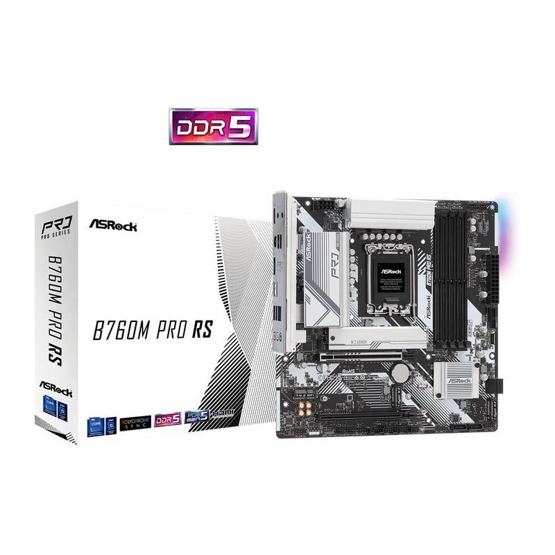 ASROCK B760M PRO RS DDR5 (Intel LGA 1700, Gen12, Gen13)