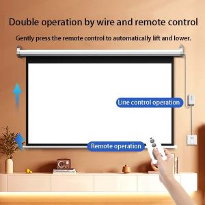 LAYAR PROJECTOR ELECTRIC 120" Diagonal 4:3 (244cm x 183cm) Se-Yi