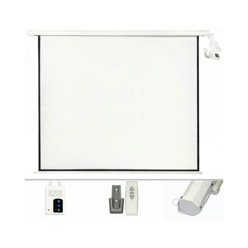 LAYAR PROJECTOR ELECTRIC 150" Diagonal 4:3 (304cm x 228cm) Se-Yi