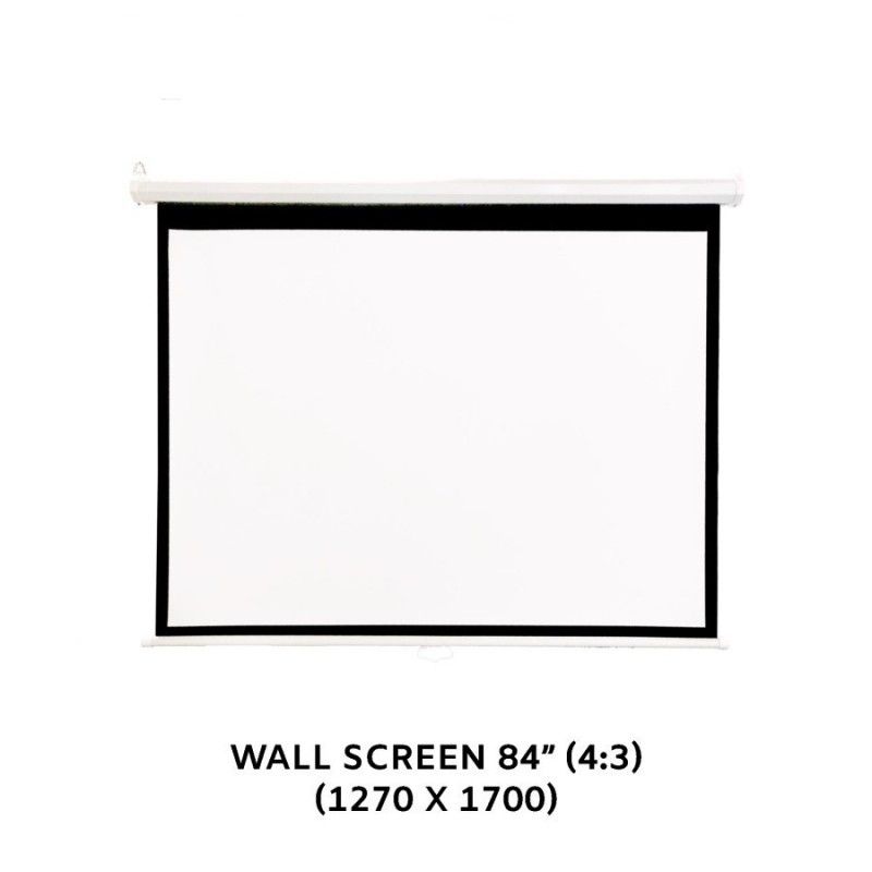 LAYAR PROJECTOR ELECTRIC 84" Diagonal 4:3 (170cm x 130cm) Se-Yi