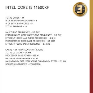 INTEL CORE I5 12600KF | Desktop Processor 10 (6P+4E) Cores LGA 1700