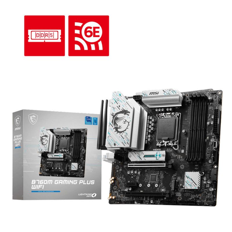 MSI B760M GAMING PLUS WIFI (Intel LGA 1700, B760) MSI B760M GAMING PLUS WIFI (Intel LGA 1700, B760)