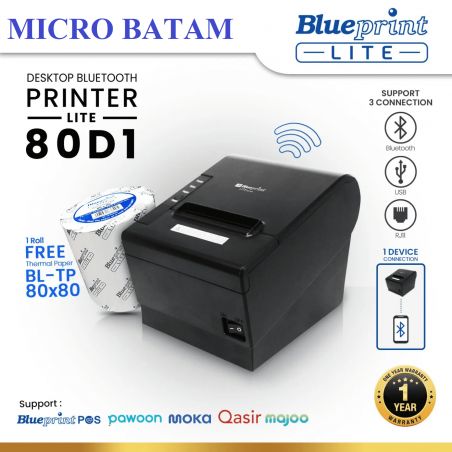 Printer Thermal Kasir BLUEPRINT Lite80D1 USB + Bluetooth + RJ11