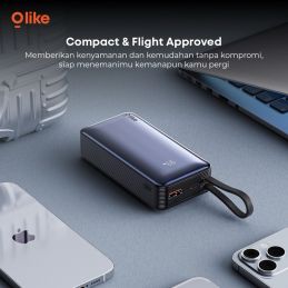 Olike P12 PowerBank Nano 9000mAh with Built-in Cable 20W LED Display