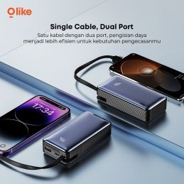 Olike P12 PowerBank Nano 9000mAh with Built-in Cable 20W LED Display