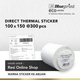 Direct Thermal Sticker Label Resi Blueprint ECO 100x150 mm - 300 pcs