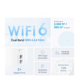 TP-Link Deco X10 AX1500 Whole Home Mesh Wi-Fi 6 System - X10 (1 pack)