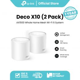 TP-Link Deco X10 AX1500 Whole Home Mesh Wi-Fi 6 System -(2 pack)