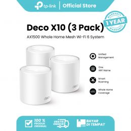 TP-Link Deco X10 AX1500 Whole Home Mesh Wi-Fi 6 System -(3 pack)