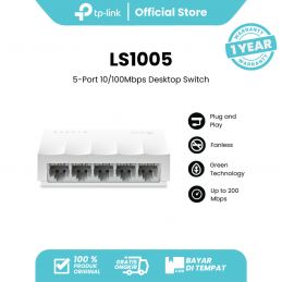 TP-LINK LS1005 5-Port 10/100Mbps Desktop Switch - LS1005