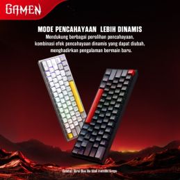 GAMEN Titan V New Titan Series Keyboard Gaming Mechanical Blue Switch - Black + Grey