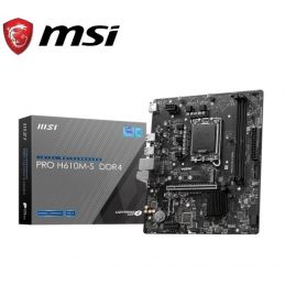 MSI PRO H610M-S DDR4 Motherboard Intel H610 LGA 1700 DDR4 Micro ATX