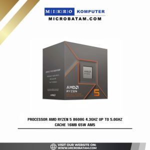 PROCESSOR AMD Ryzen 5 8600G 4.3Ghz Up To 5.0Ghz Cache 16MB 65W AM5