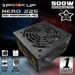 Casing PC 3 Power Up AEROMAX AM-310 with PSU NERO-225 500Watt Micro-ATX/Mini-ATX - AM-310