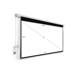 SCREEN PROJECTOR 67" x 51" (84" diagonal) 4:3 MOTORIZED / REMOTE