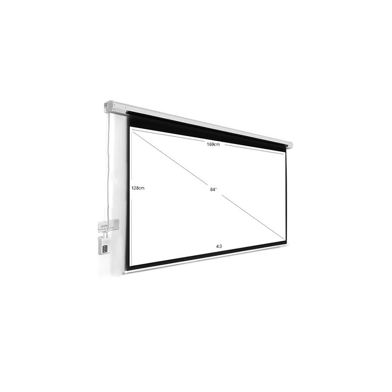 SCREEN PROJECTOR 67" x 51" (84" diagonal) 4:3 MOTORIZED / REMOTE