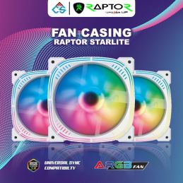 Fan Casing Gaming 12cm ARGB RAPTOR FAN STARLITE - Hitam