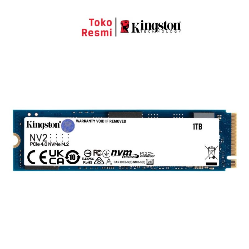 Kingston NV2 SSD Internal 1TB M.2 NVMe 2280 Gen 4x4