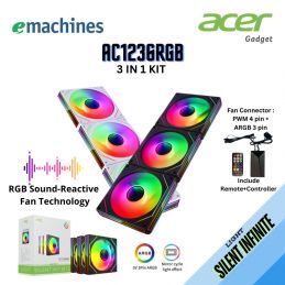 Fan Casing ARGB 12cm eMachines Acer Gadget AC1236RGB 3 IN 1 KIT