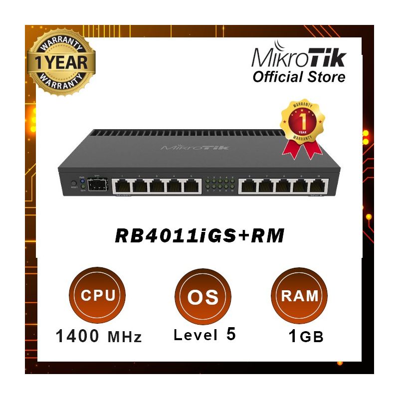 RouterBoard RB4011iGS+RM