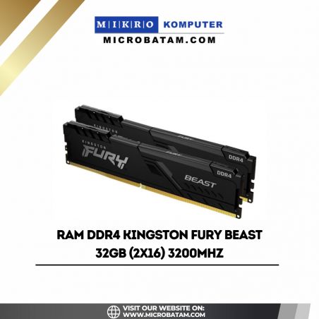 RAM DDR4 KINGSTON FURY BEAST 32GB (2x16) 3200MHz