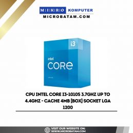 CPU Intel Core I3-10105 3.7GHz up to 4.4GHz - Cache 4MB BOX SOCKET LGA 1200