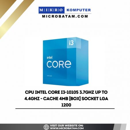 CPU Intel Core I3-10105 3.7GHz up to 4.4GHz - Cache 4MB BOX SOCKET LGA 1200