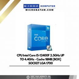 CPU Intel Core I5-12400F 2.5GHz UP TO 4.4GHz - Cache 18MB BOX SOCKET LGA 1700