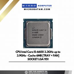 PROCESSOR INTEL CORE I5 6600 TRAY + FAN ORI SOCKET 1151