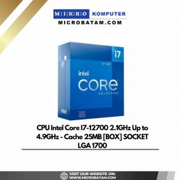 CPU Intel Core I7-12700 2.1GHz Up to 4.9GHz - Cache 25MB BOX SOCKET LGA 1700