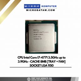 CPU Intel Core I7-4771 3.5GHz up to 3.9GHz - CACHE 8MB TRAY + FAN SOCKET LGA 1150