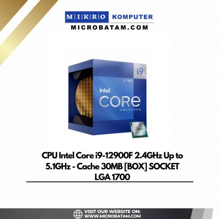 CPU Intel Core i9-12900F 2.4GHz Up to 5.1GHz - Cache 30MB BOX SOCKET LGA 1700