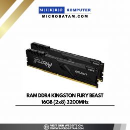 Kingston Fury Beast Black 16GB (2x8GB) DDR4 3200MHz