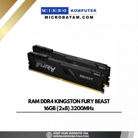 RAM DDR4 KINGSTON FURY BEAST 16GB (2x8) 3200MHz