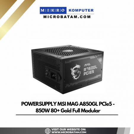 POWERSUPPLY MSI MAG A850GL PCIe5 - 850W 80+ Gold Full Modular