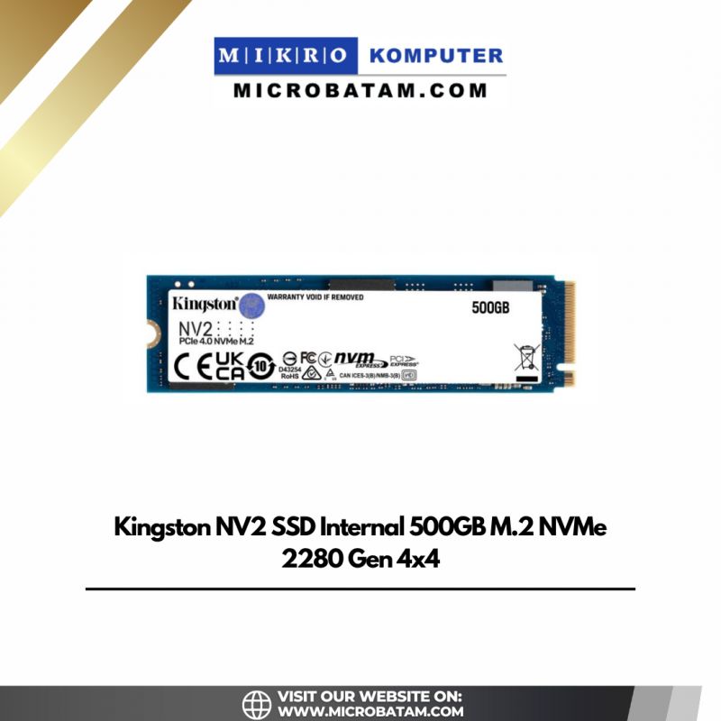 Kingston NV2 SSD Internal 500GB M.2 NVMe 2280 Gen 4x4