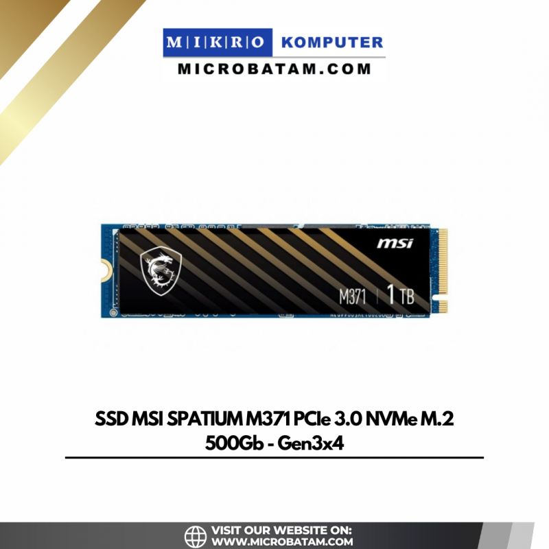 SSD MSI SPATIUM M371 PCIe 3.0 NVMe M.2 1TB - Gen3x4