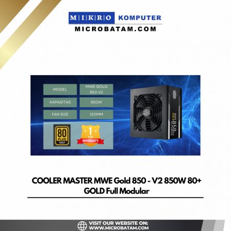 COOLER MASTER MWE Gold 850 - V2 850W 80+ GOLD Full Modular