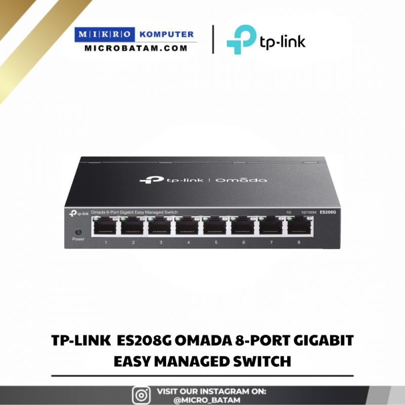 TP-LinkES208G Omada 8-Port Gigabit Easy Managed Switch