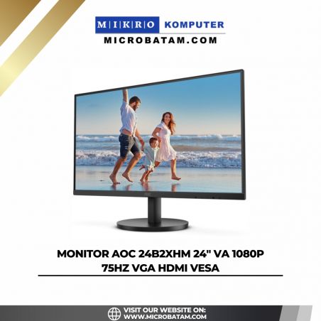 MONITOR AOC 24B2XHM 24" VA 1080p 75Hz VGA HDMI VESA