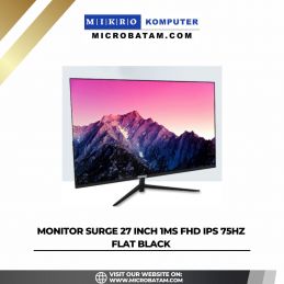 MONITOR SURGE 27 INCH1ms FHD IPS 75HZFLAT BLACK 