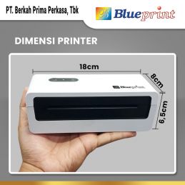 Printer Label Thermal Resi A6 BLUEPRINT MD110D USB+Bluetooth