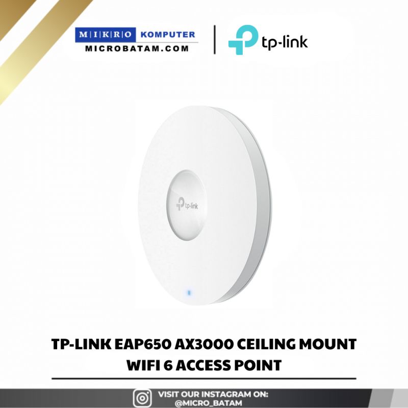 TP-Link EAP650 AX3000 Ceiling Mount WiFi 6 Access Point
