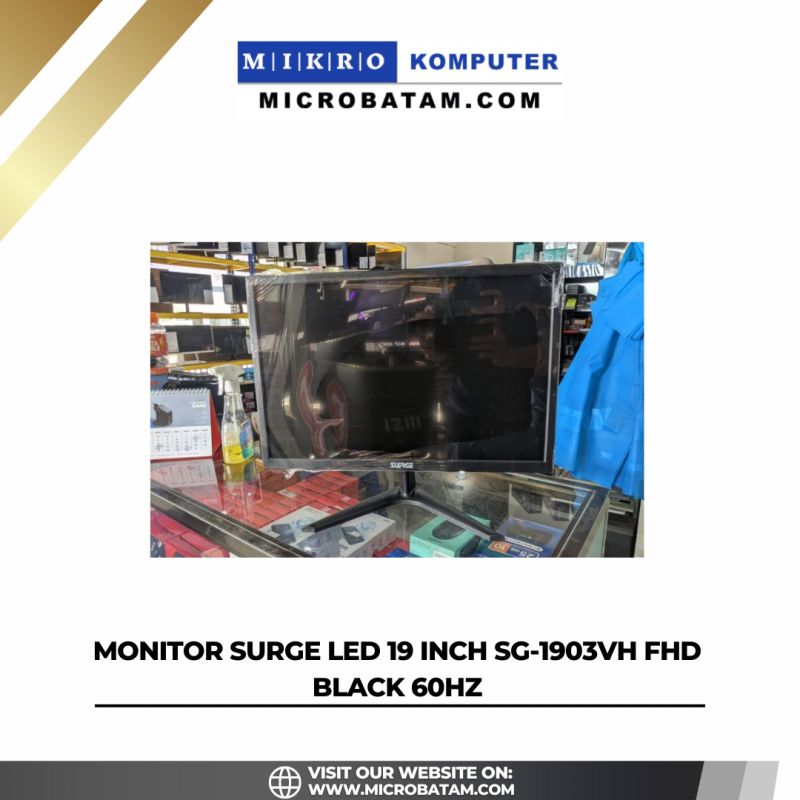 MONITOR SURGE LED 19 INCH FHD BLACK 60HZ